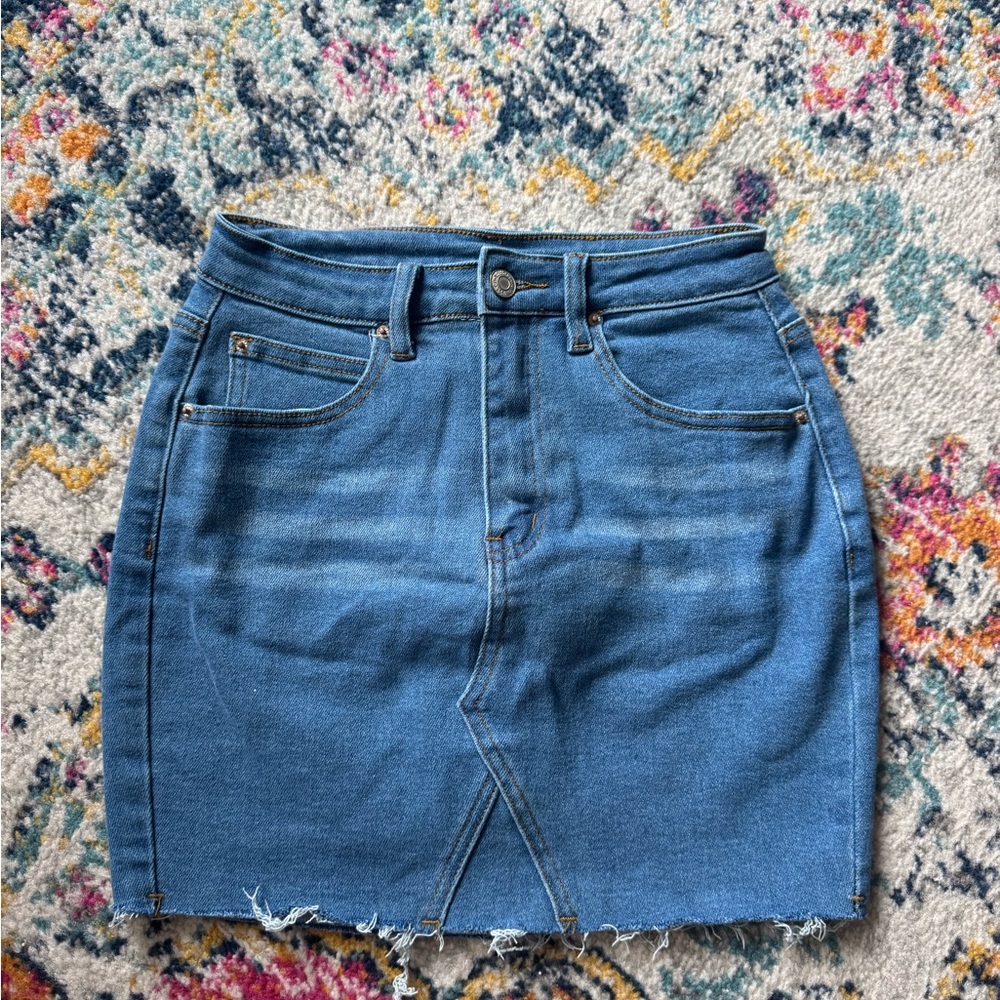 Denim Blue Skirt